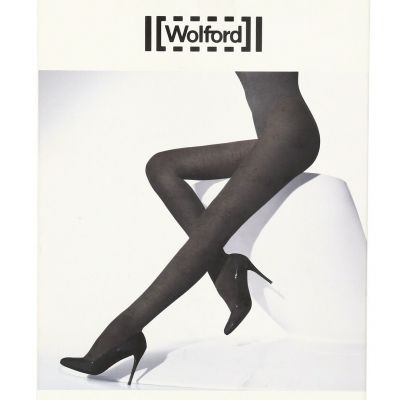 Wolford Grayish Black Merino Rib Tights L33626 Woman's Size XS